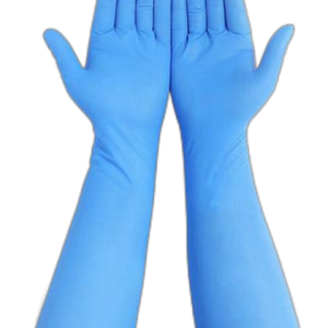 Extra long disposable nitrile gloves