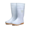 White rain boots