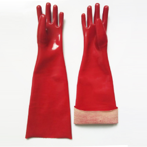 60 cm red gloves