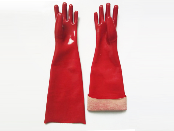 60 cm red gloves
